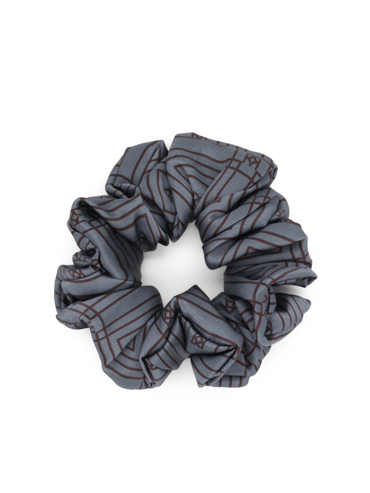 Grey scrunchie