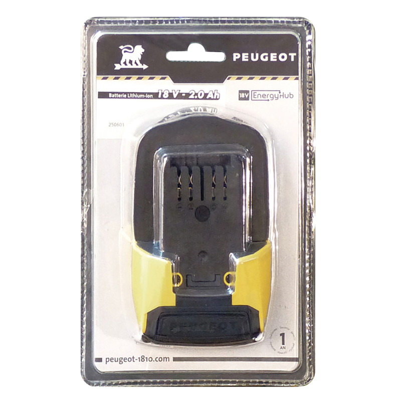 Batterie Lithium-Ion EnergyHub 18 V 2 Ah PEUGEOT