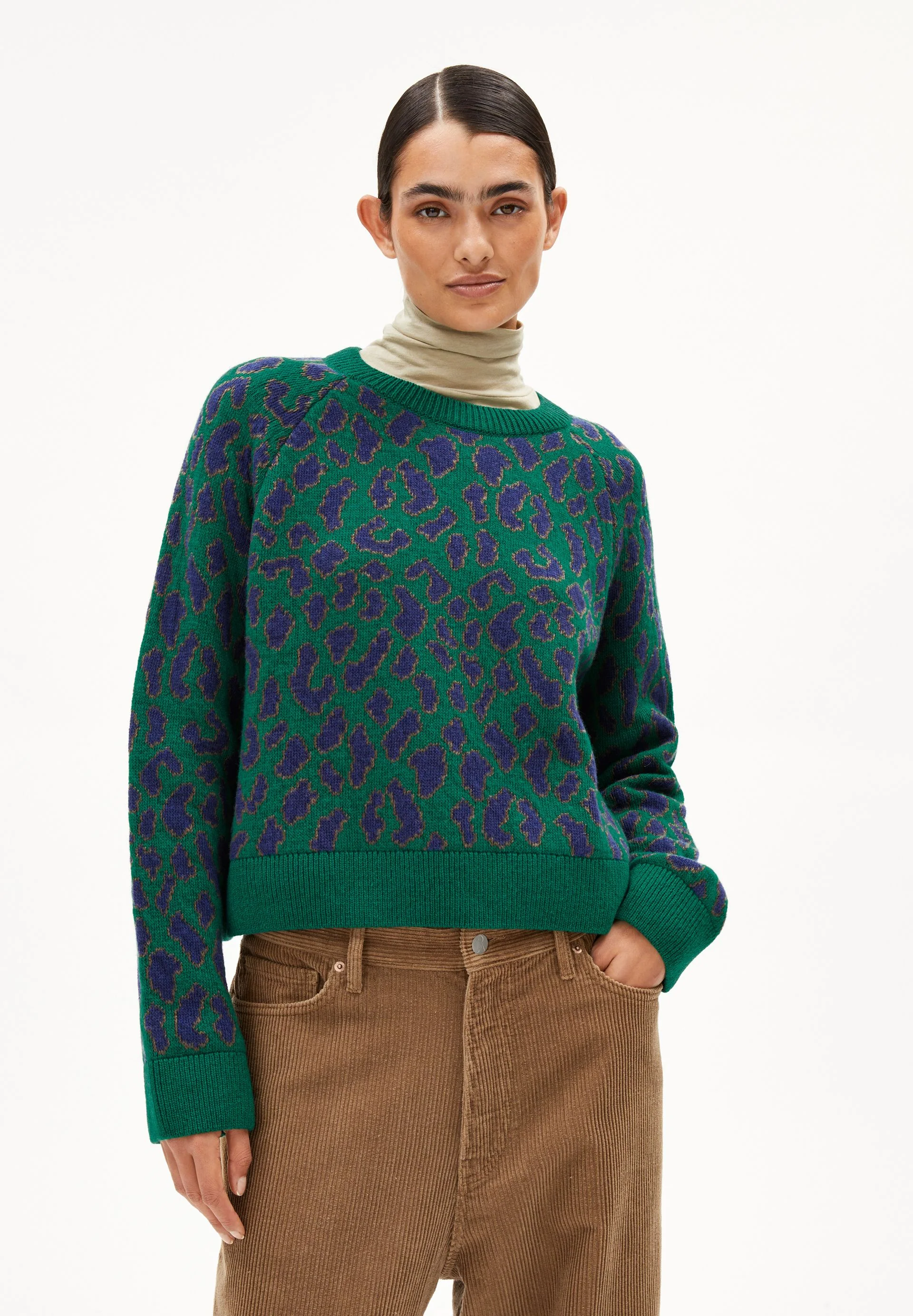 DILIRIAA LEOPAA STRICKPULLOVER