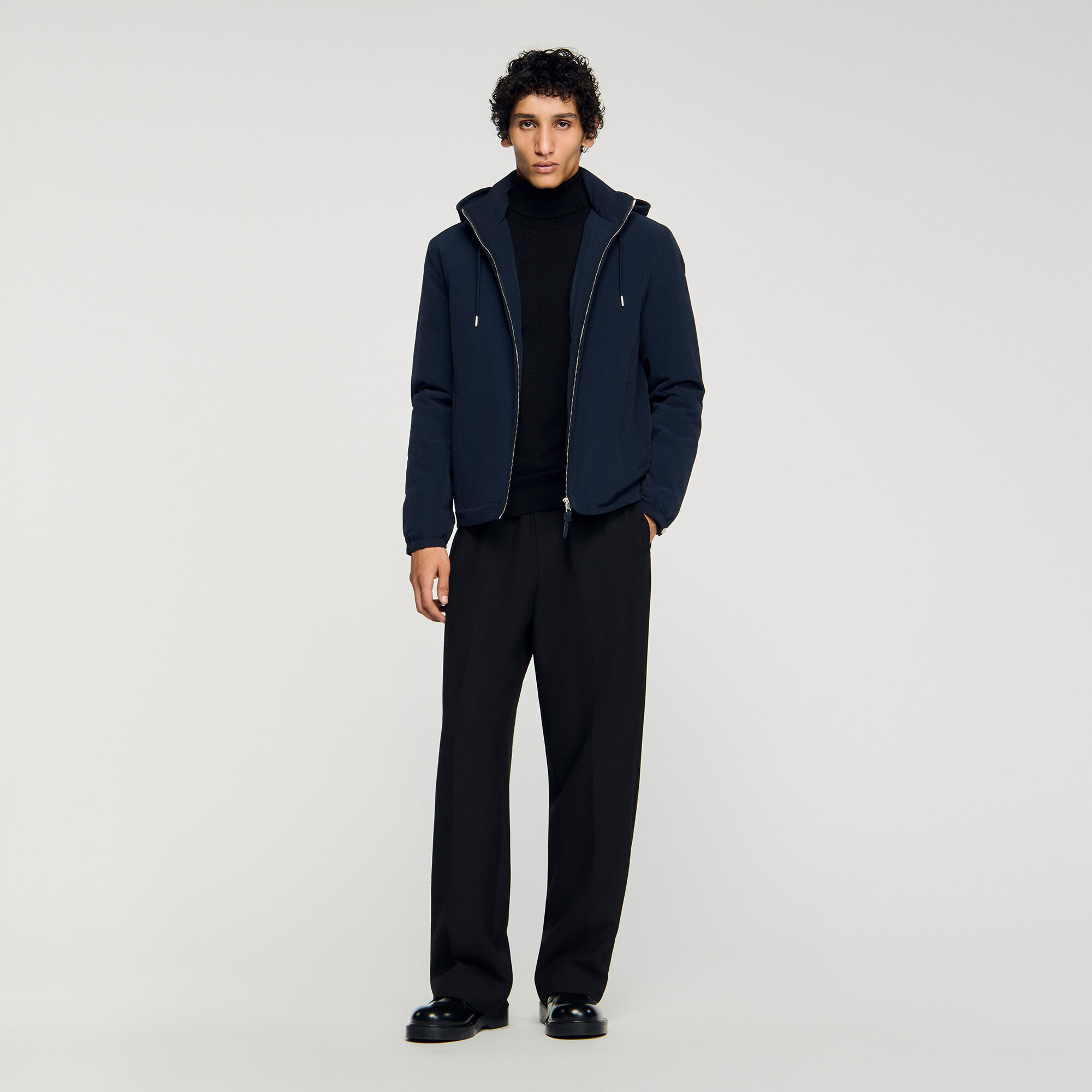 Blouson zippé à capuche