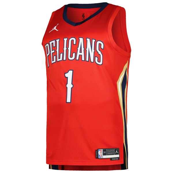 Zion Williamson New Orleans Pelicans Jordan Brand Swingman Player Jersey - Statement Edition - Red