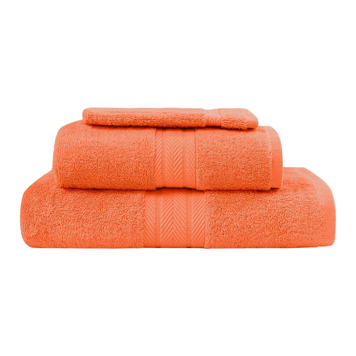LUXURY - Ensemble de bain 3 pièces Corail
