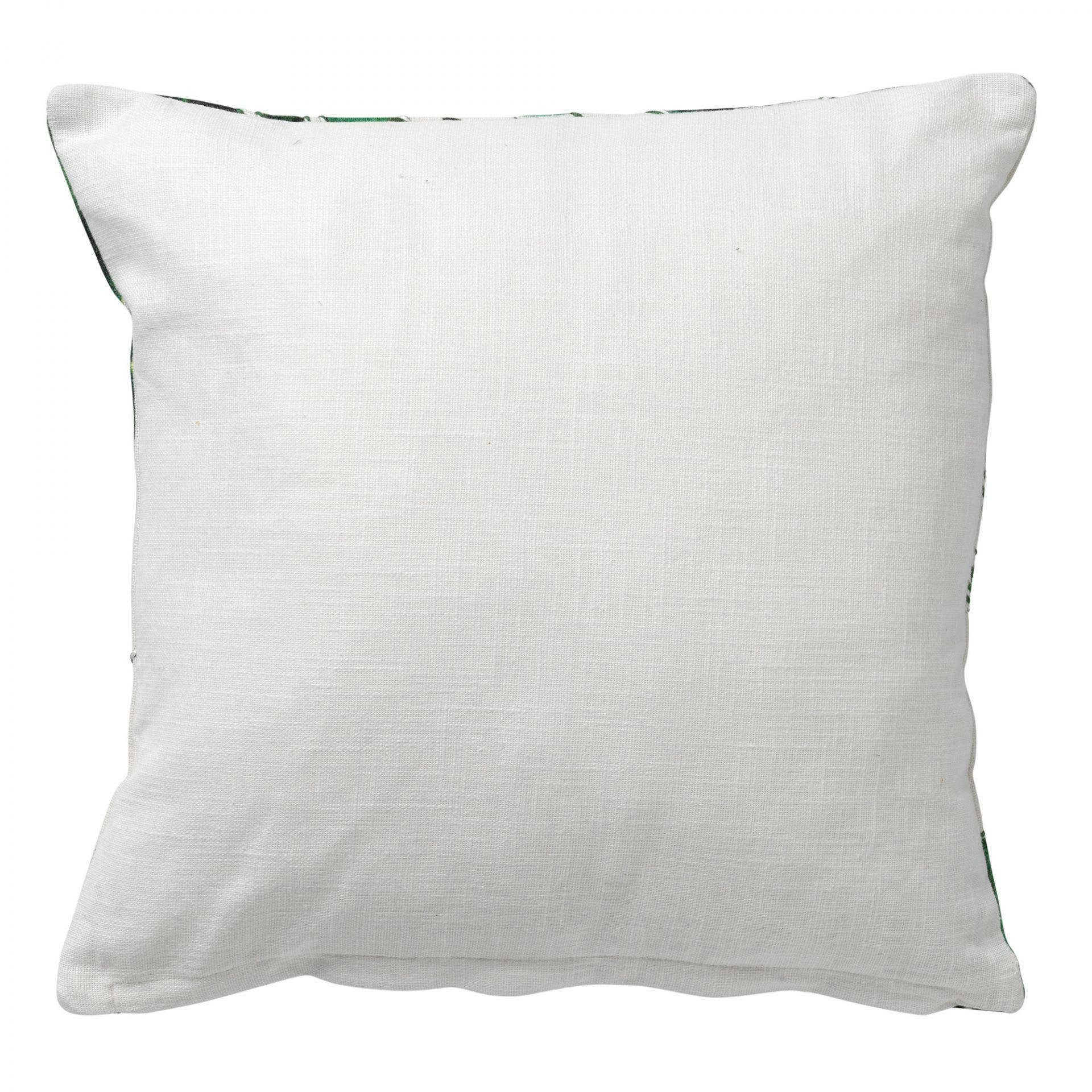 - Coussin - blanc en coton 45x45 cm avec motif fleuri