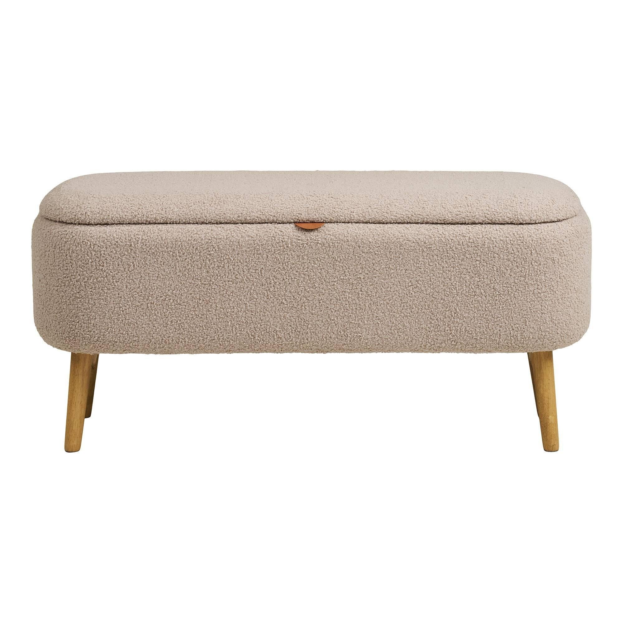 Bankje Harlow bouclé