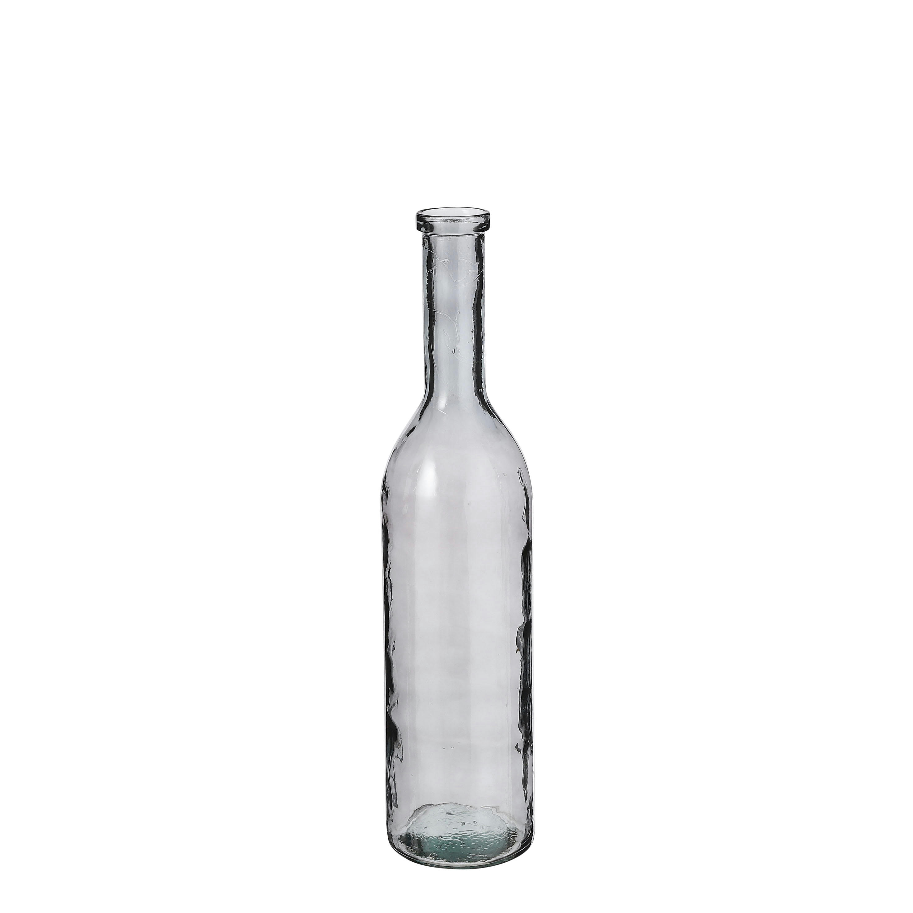 RIOJA - Vase bouteille en verre recyclé gris foncé H75