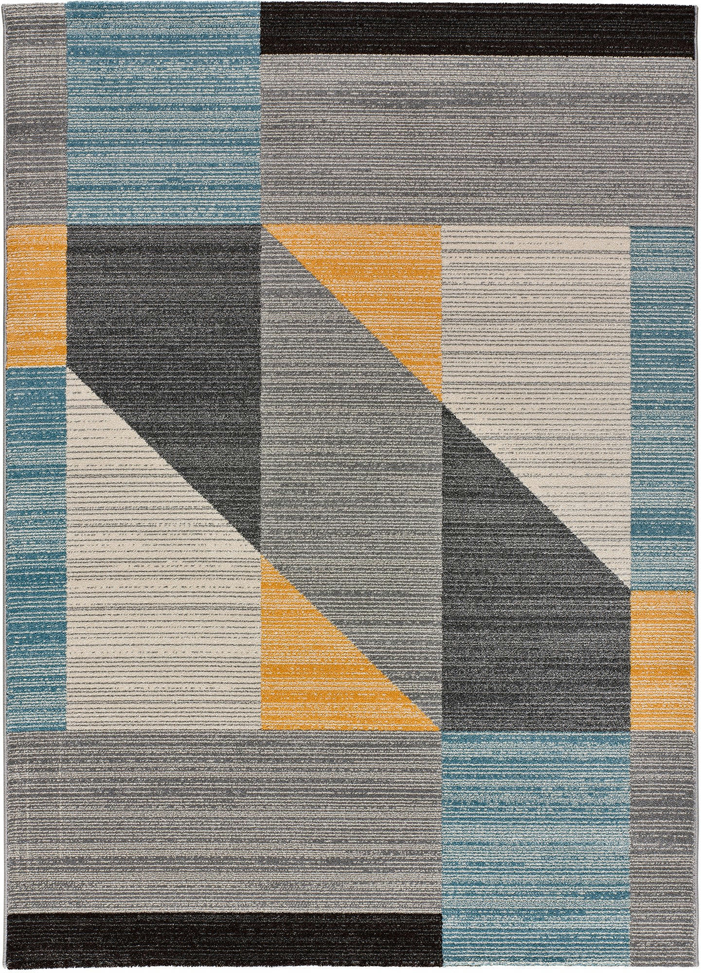MONIC - Tapis géométrique multicolore, 160x230 cm