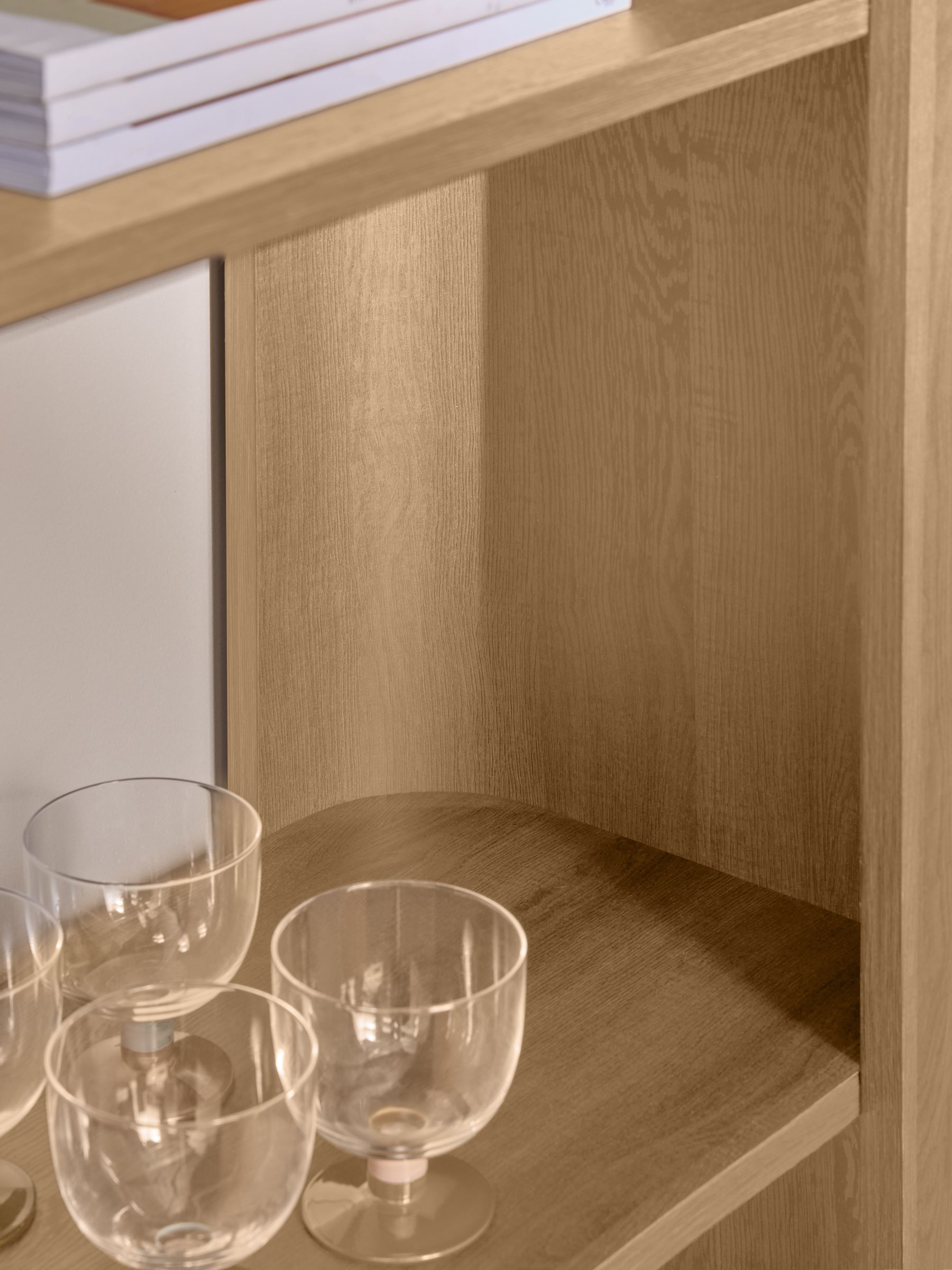 Kain Shelving Unit in Light Oak Effect