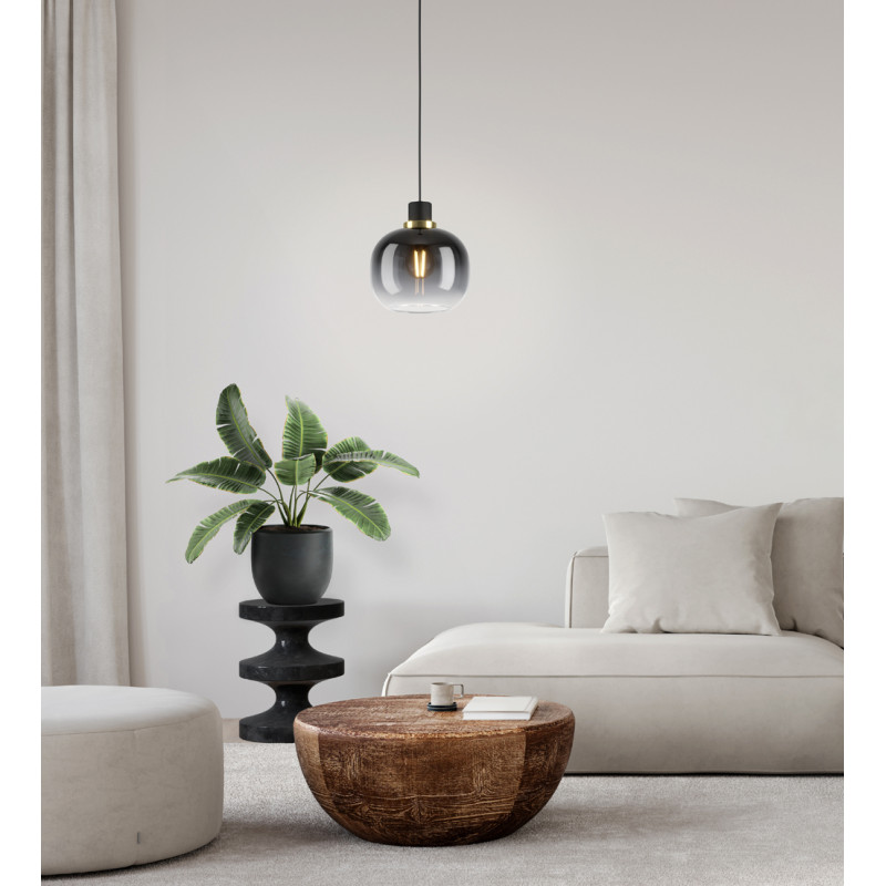 Suspension Oilella grise E27 40 W EGLO
