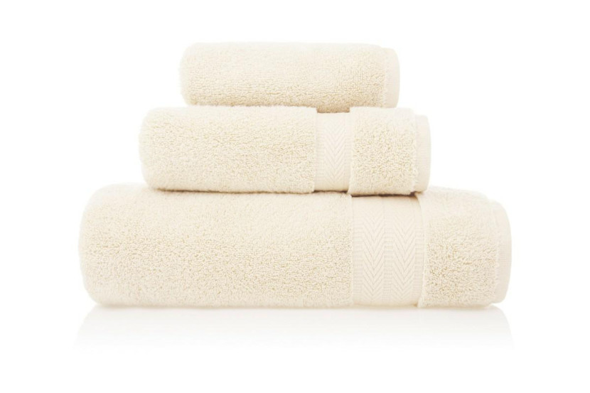Ręcznik Kair 70x140 kremowy z egipskiej bawełny frotte 500g/m2