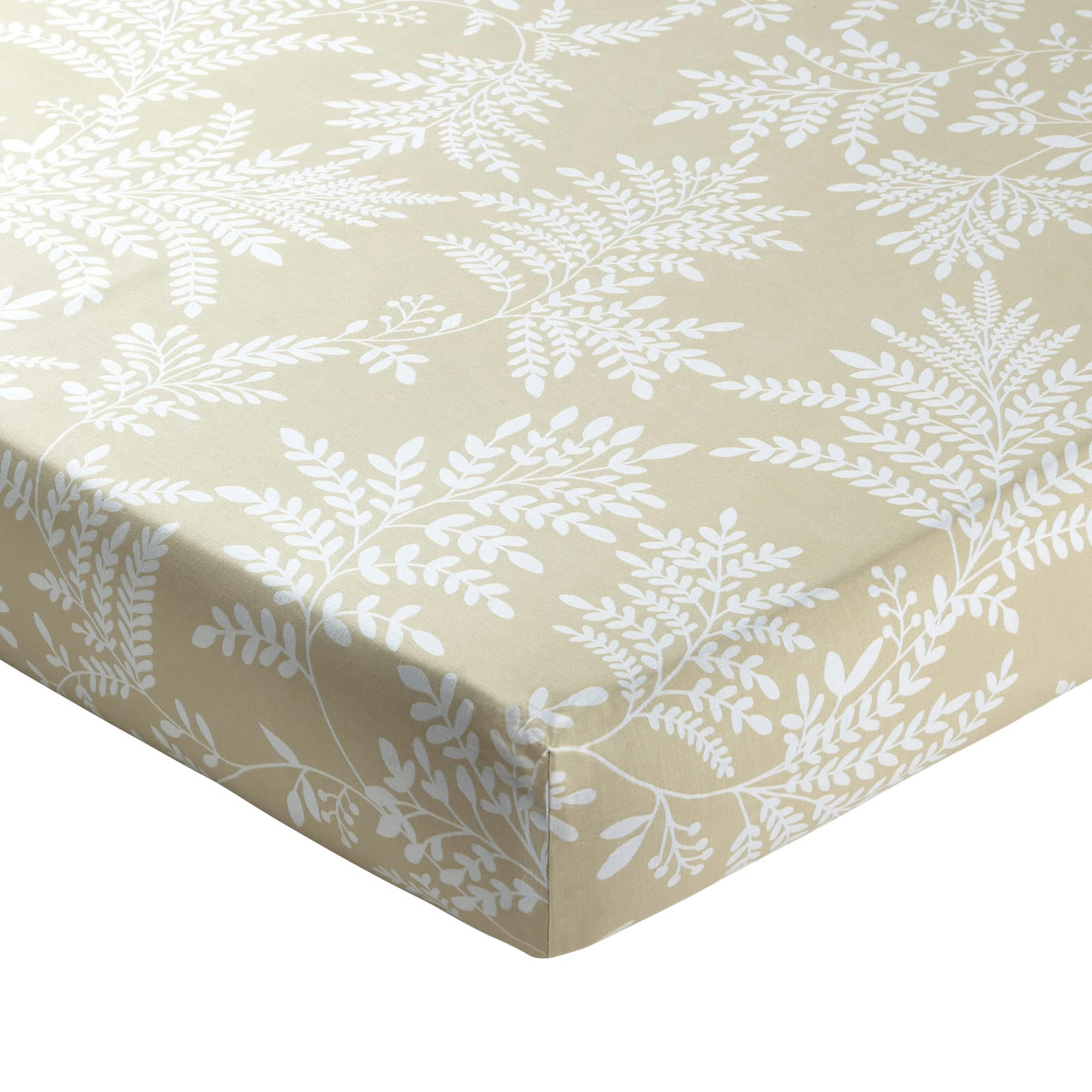 BRANCHETTE - Drap-housse 160x200 rose en coton