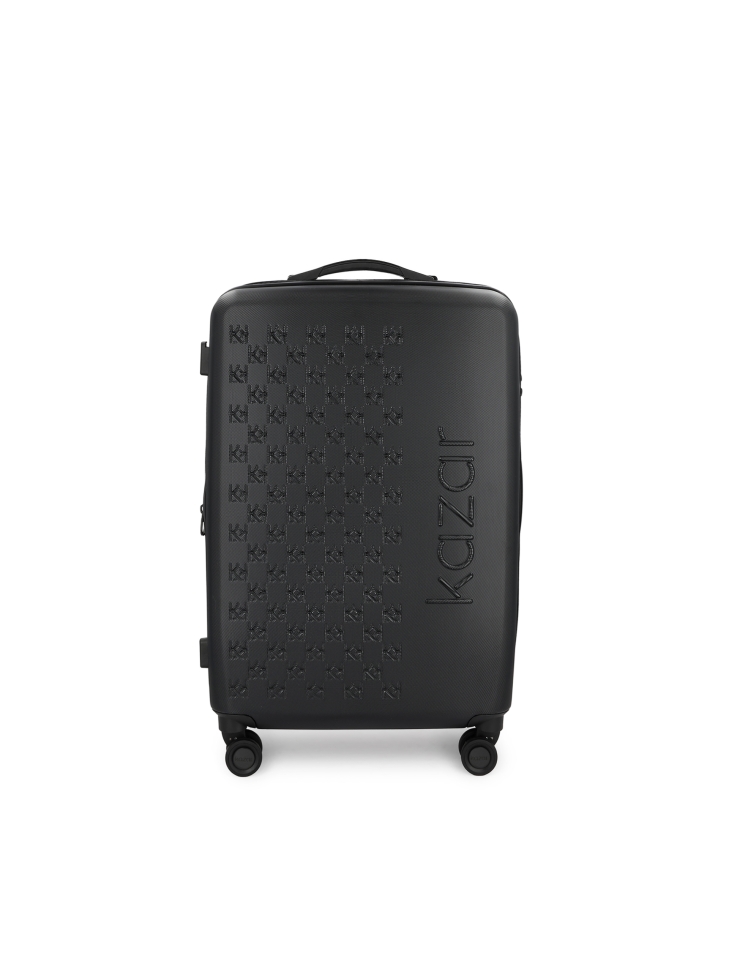 Black medium suitcase in elegant style