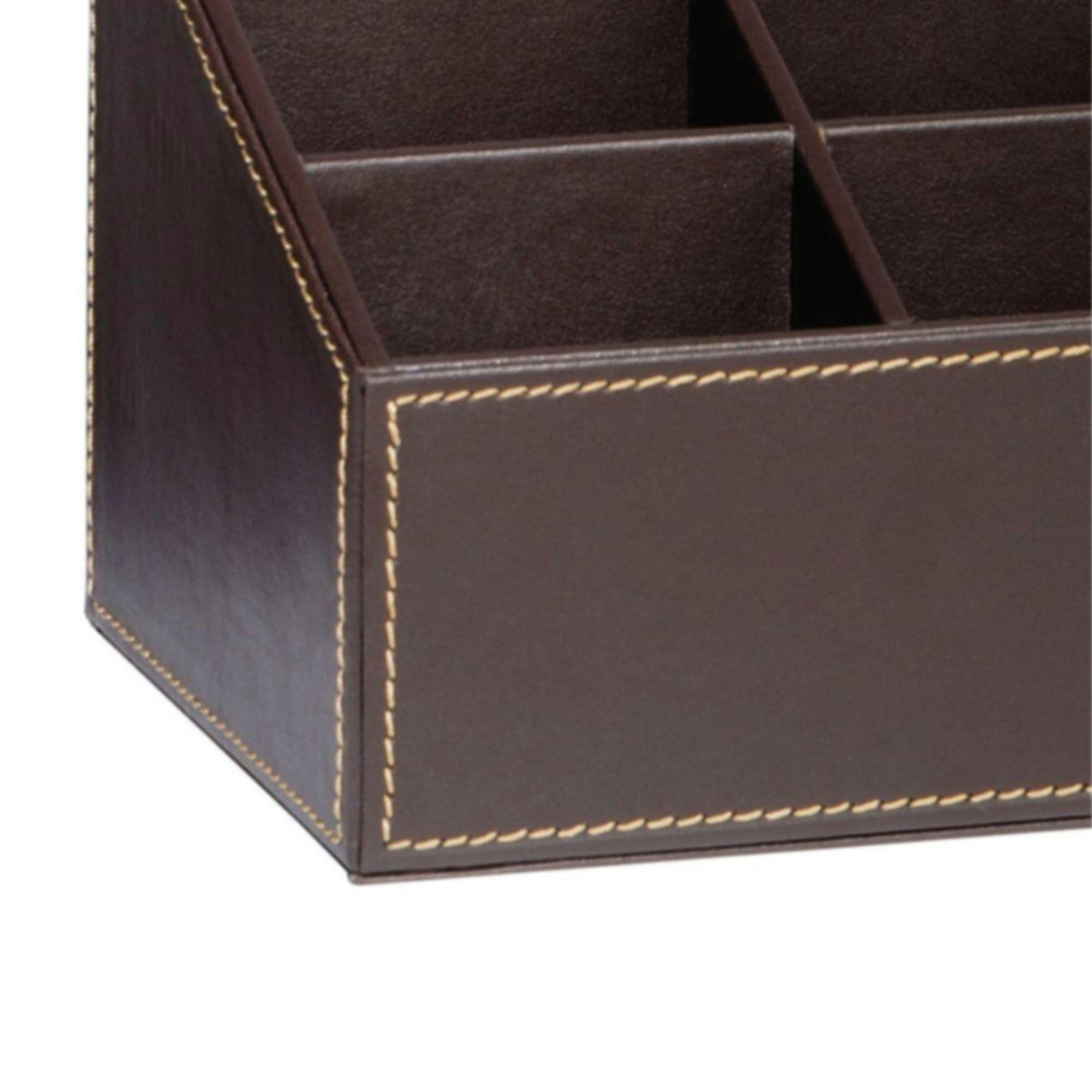 SIMILICUIR - Porte télécommandes en similicuir marron