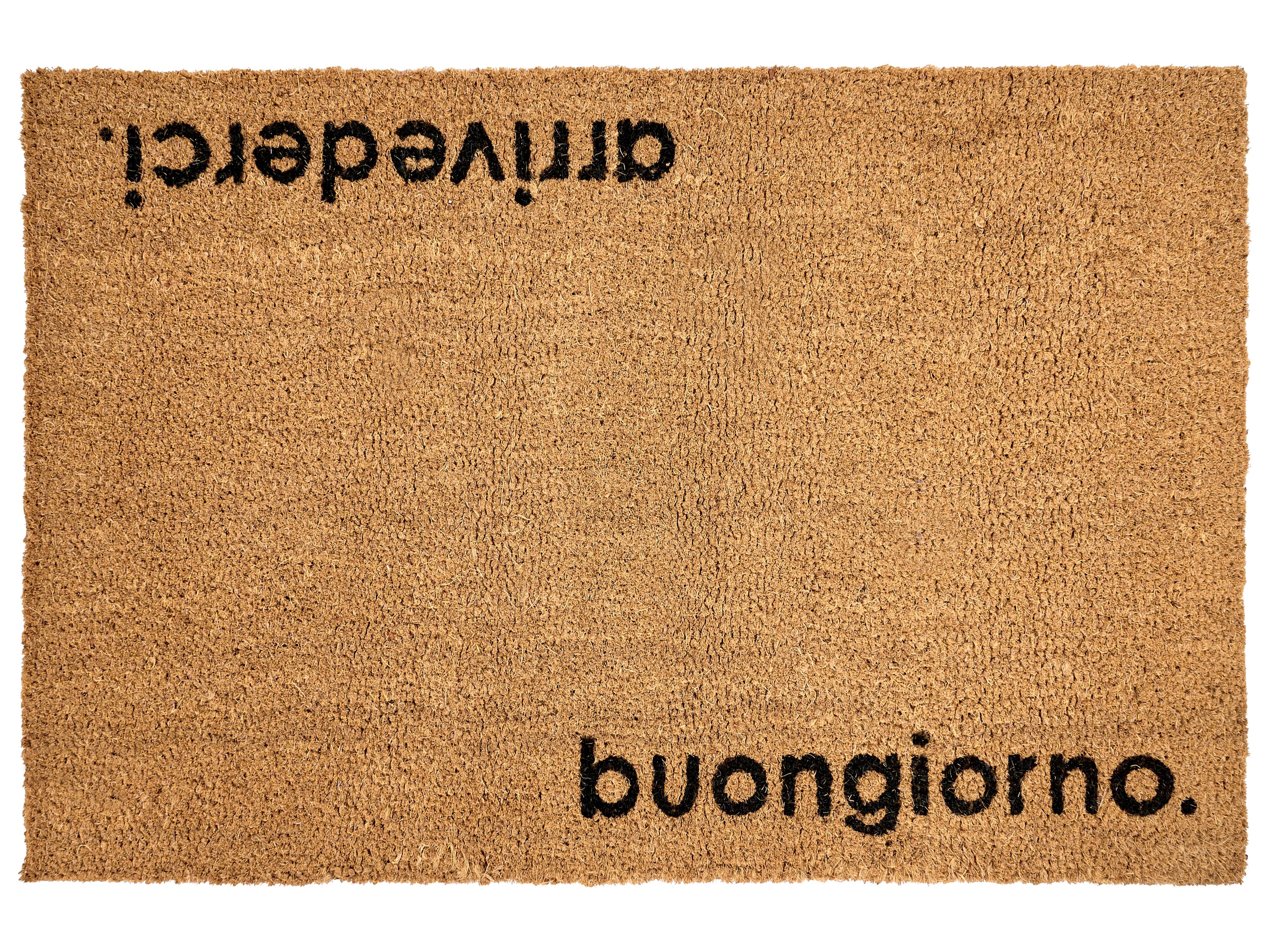 Doormat LABO Natural 60 x 90 cm Text Coir