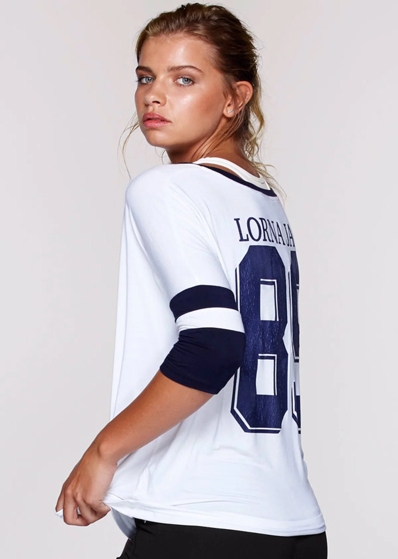 Retro LJ Cropped Slv Top