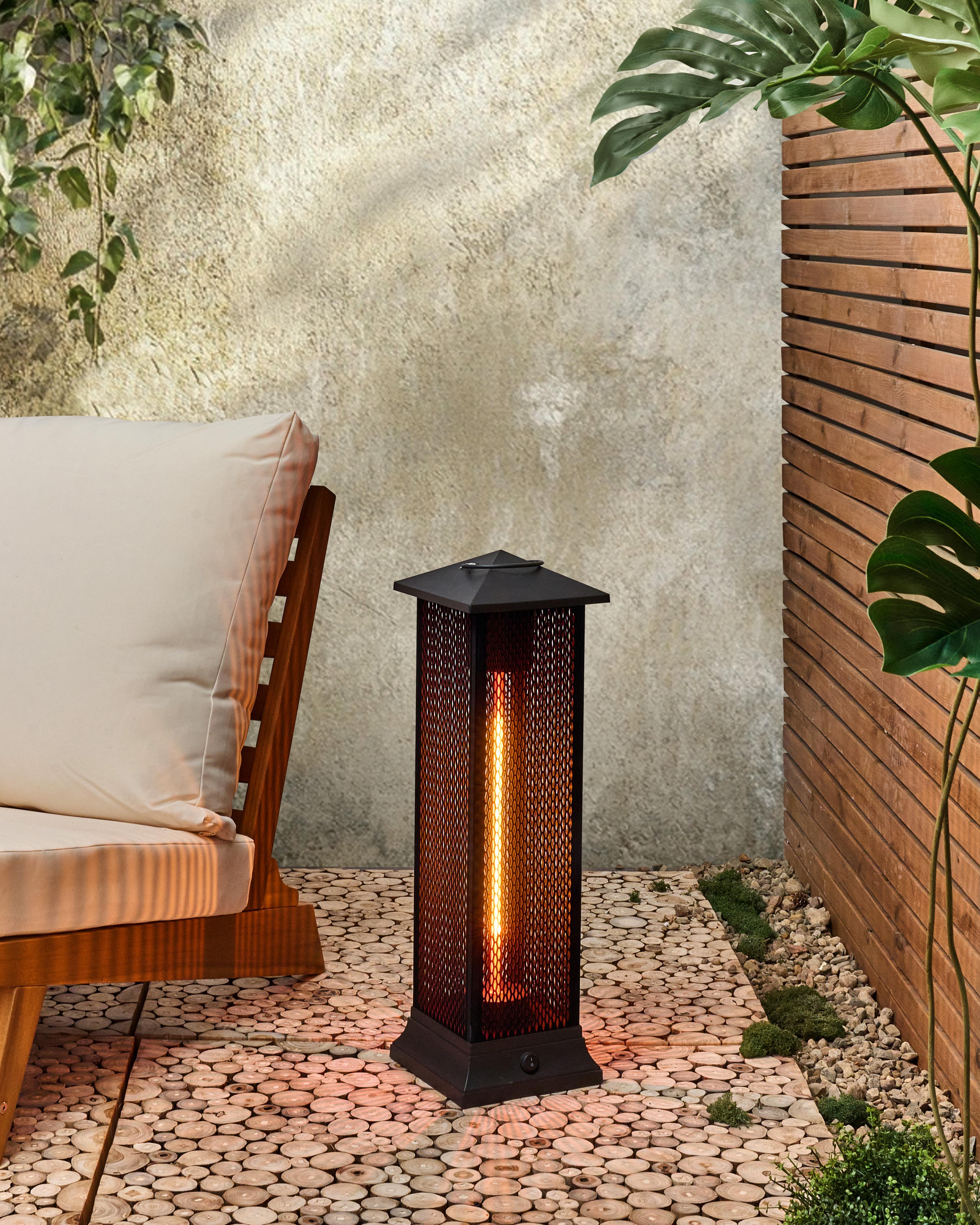 Freestanding Infrared Patio Heater TUNUPA 1500 W Black