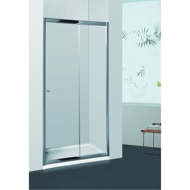 Porte de douche double coulissante transparente Priva 156 - 161 cm ALLIBERT