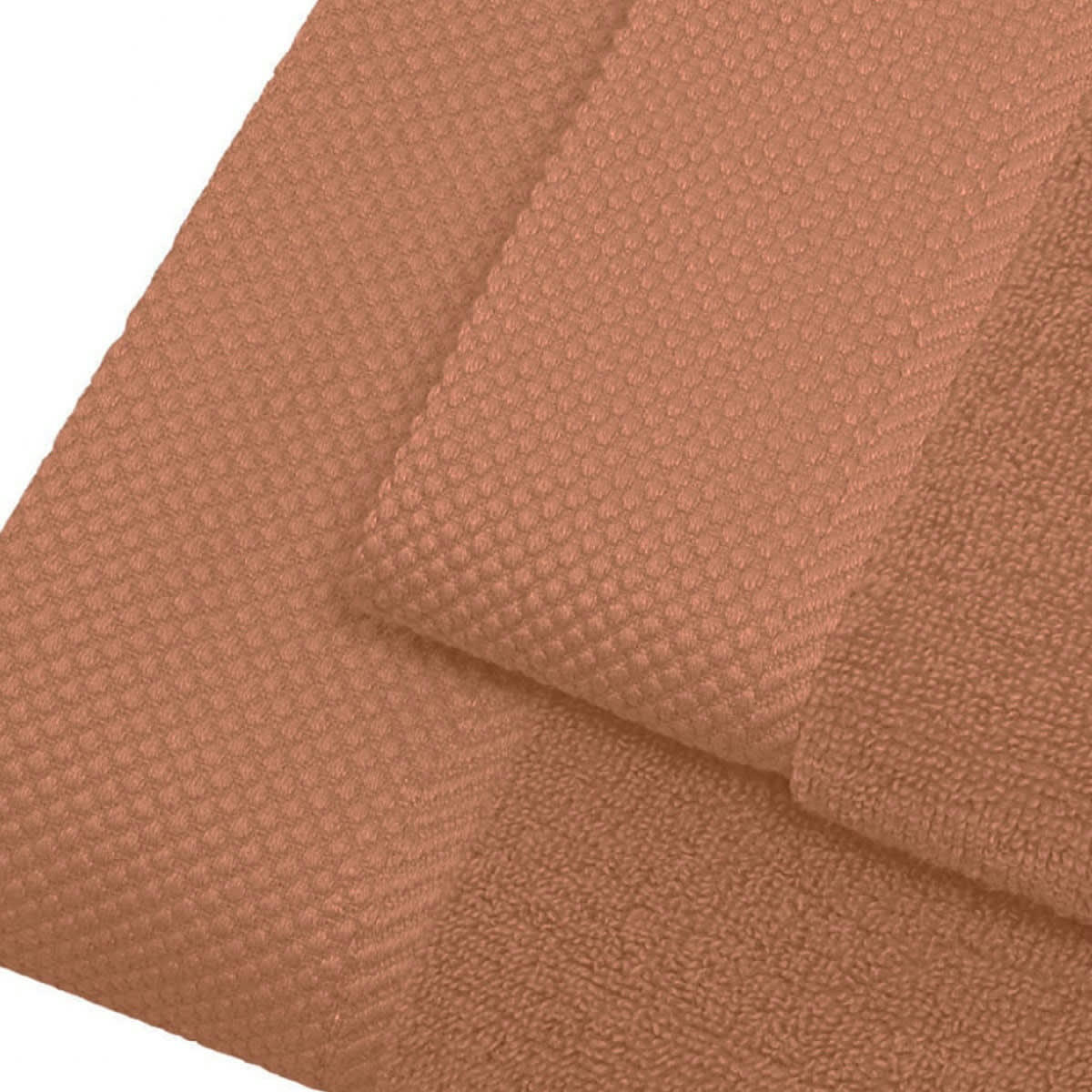 SENSOFT - Maxi drap de bain  zéro twist 560gr/m²  brique 100x150 cm