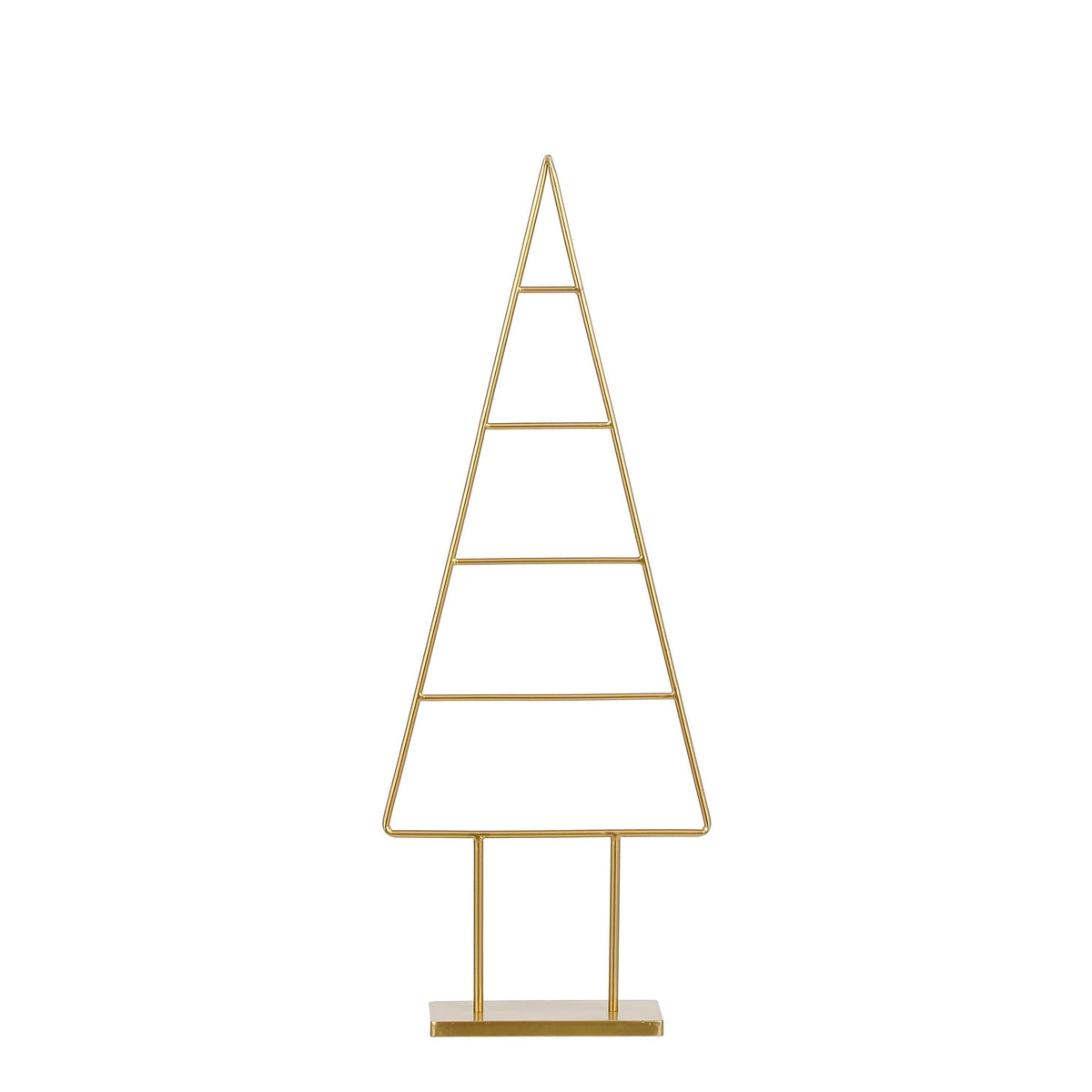 Mica Decorations Decoratie Kerstboom - L34 x B12 x H90 cm - IJzer - Goud