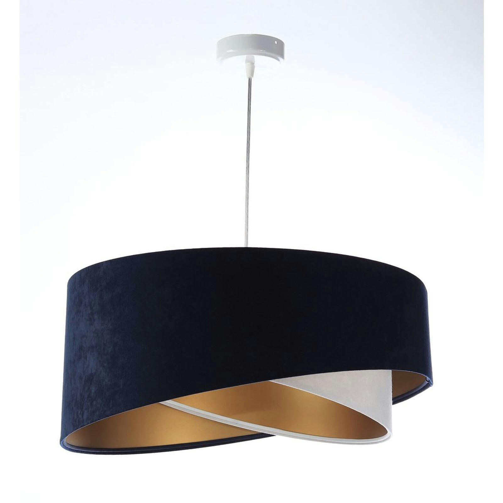 GALAXY - Suspension Tissu Bleu 50x50x105 cm