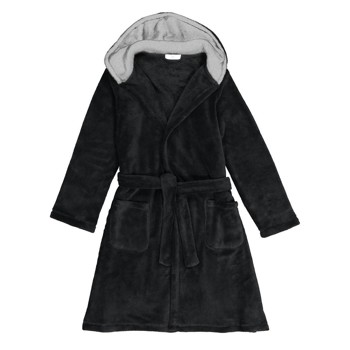 Robe de chambre en polaire à capuche
