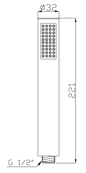 Słuchawka prysznicowa Invena Round chrom