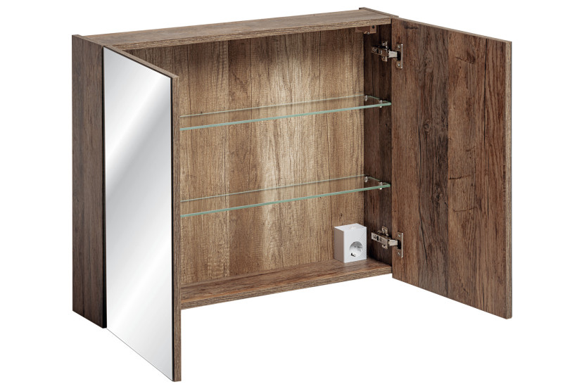 Szafka wisząca z lustrem 80 cm SANTA FE