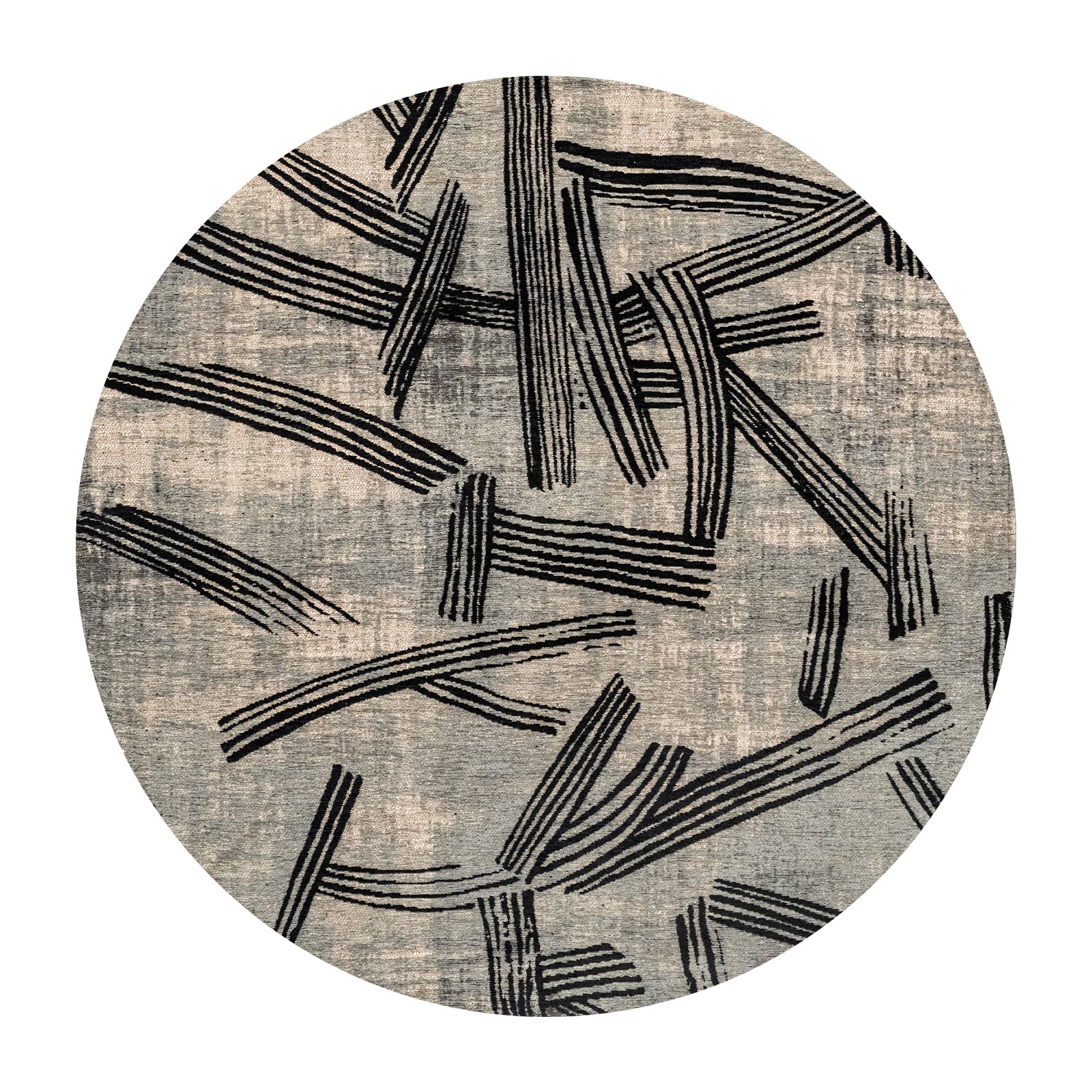 Ecorugs vloerkleed Dark Street - grijs - 140x140cm