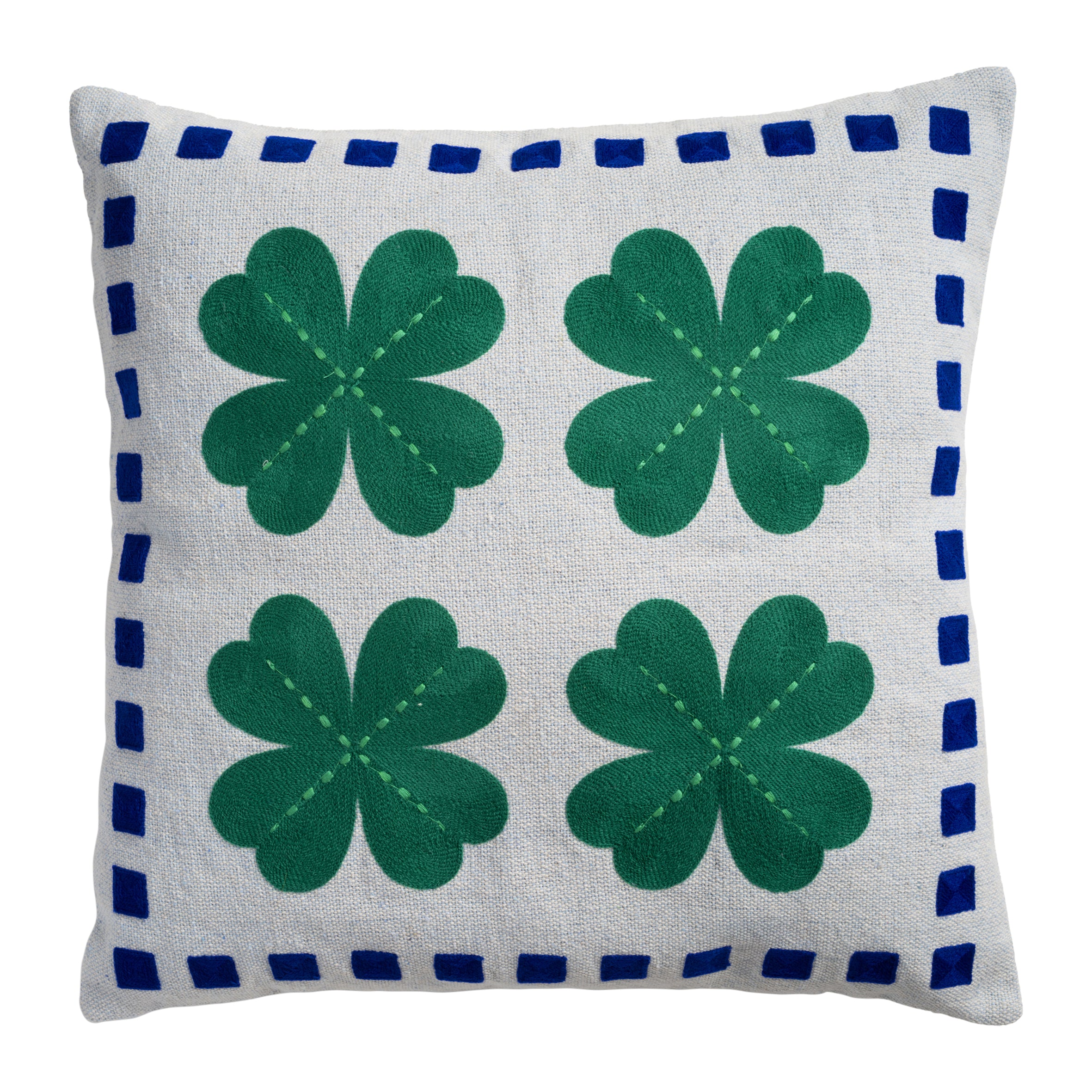 &k amsterdam Patch Sierkussen 50 x 50 cm - Clover