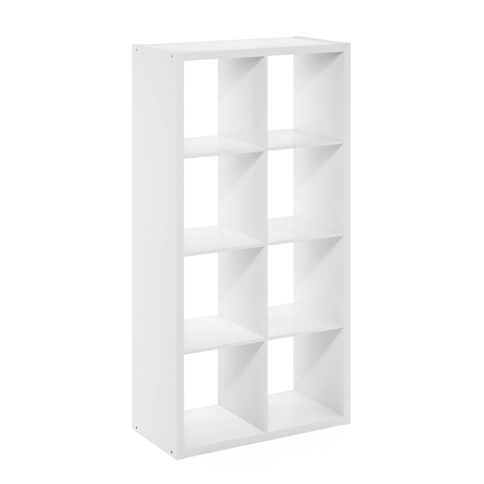 Furinno Cubicle Open Back Cube Storage, 8-Cube