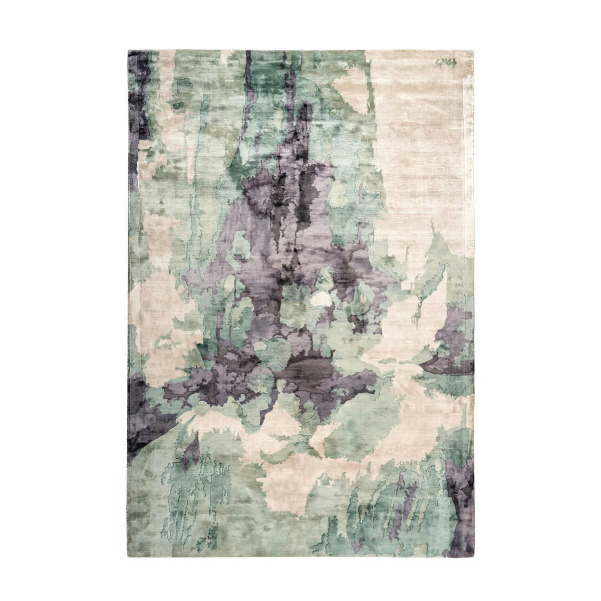 GOBY - Tapis moderne fait main en Viscose Multicolore 120x170 cm