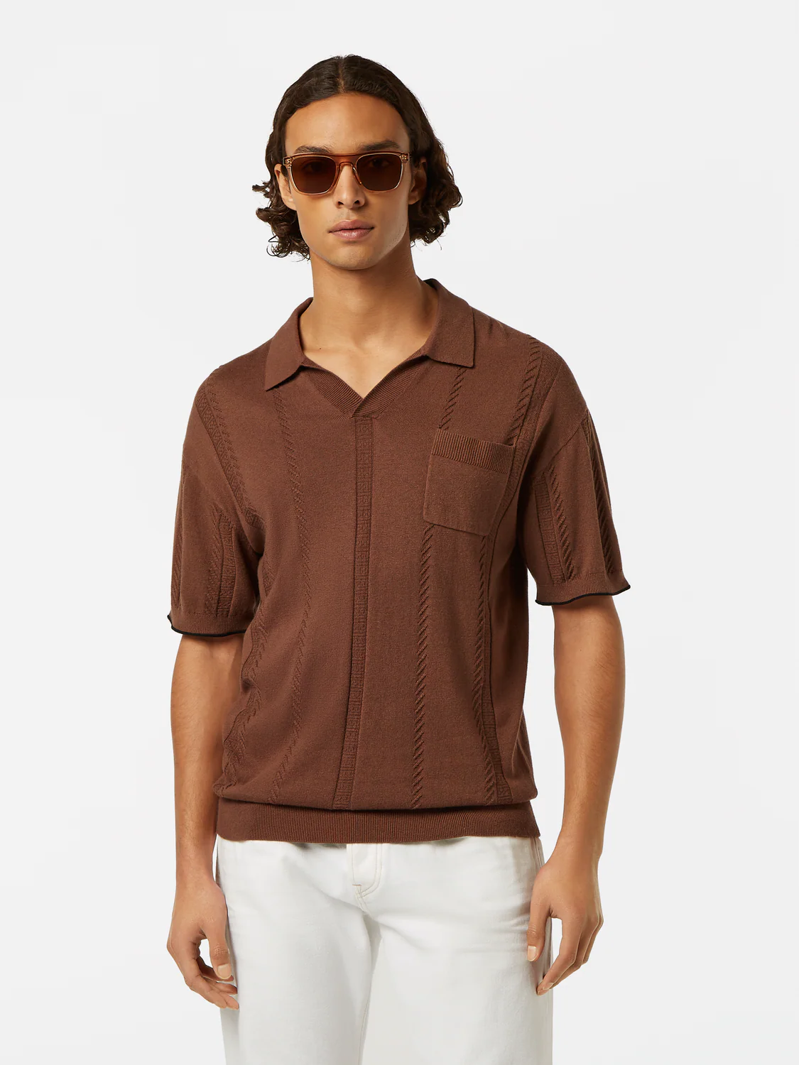 Relaxed-Fit Knit Polo