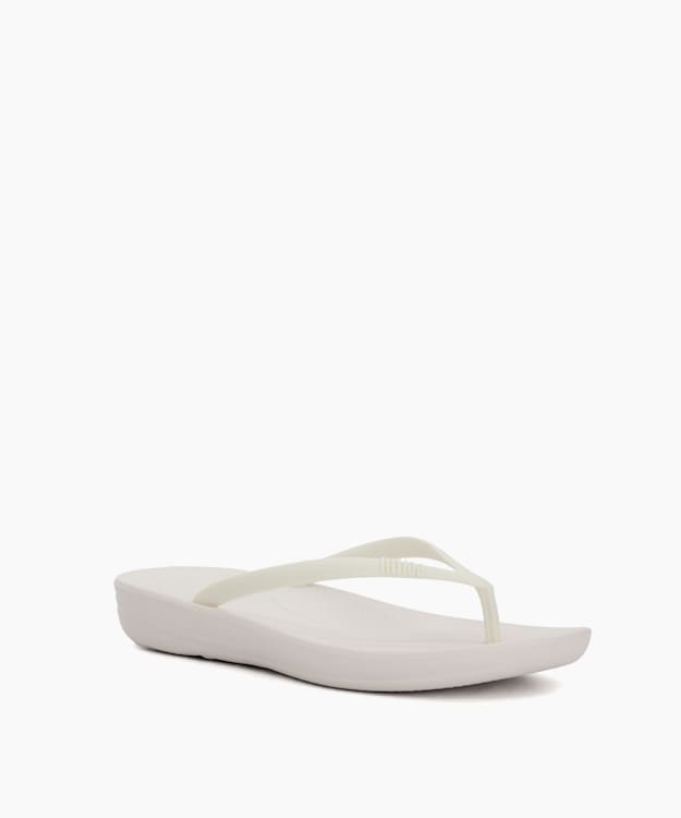 Iqushion White - Wedge Flip Flop