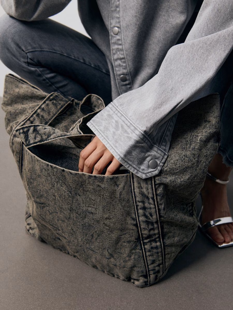 Denim Shopper Bag
