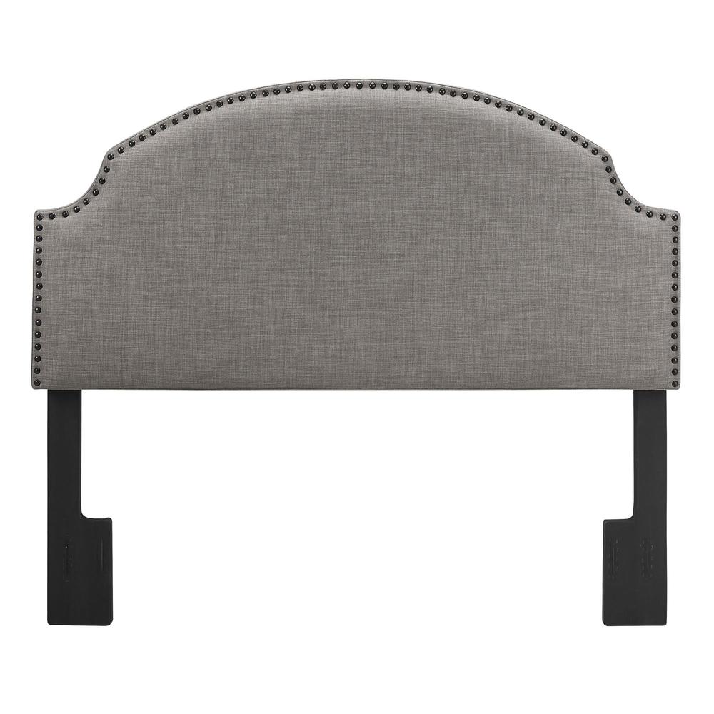Avenue Greene Casey Nailhead Grey Linen Headboard