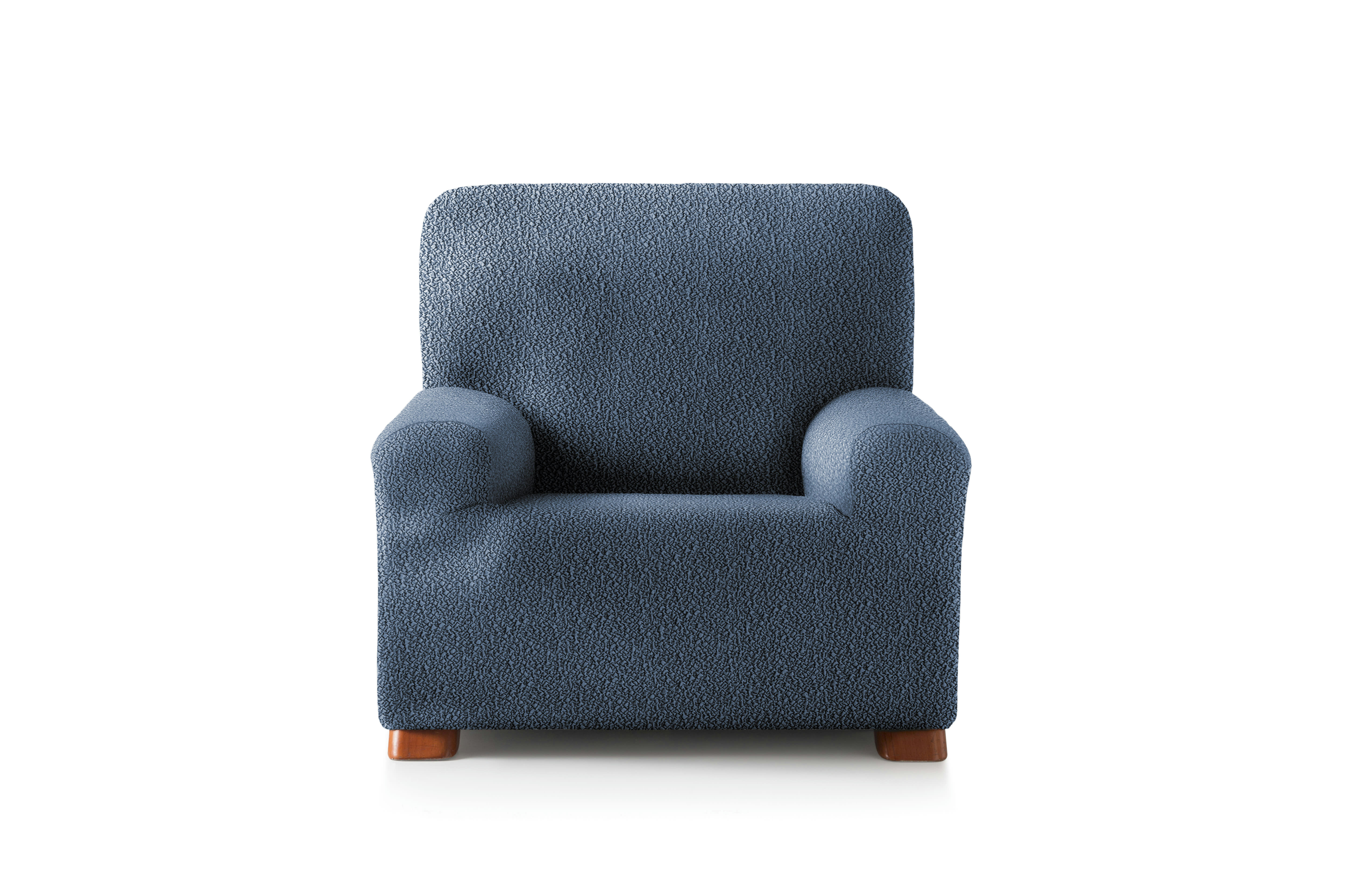 EYSA - Housse de fauteuil extensible bleu 80 - 130 cm