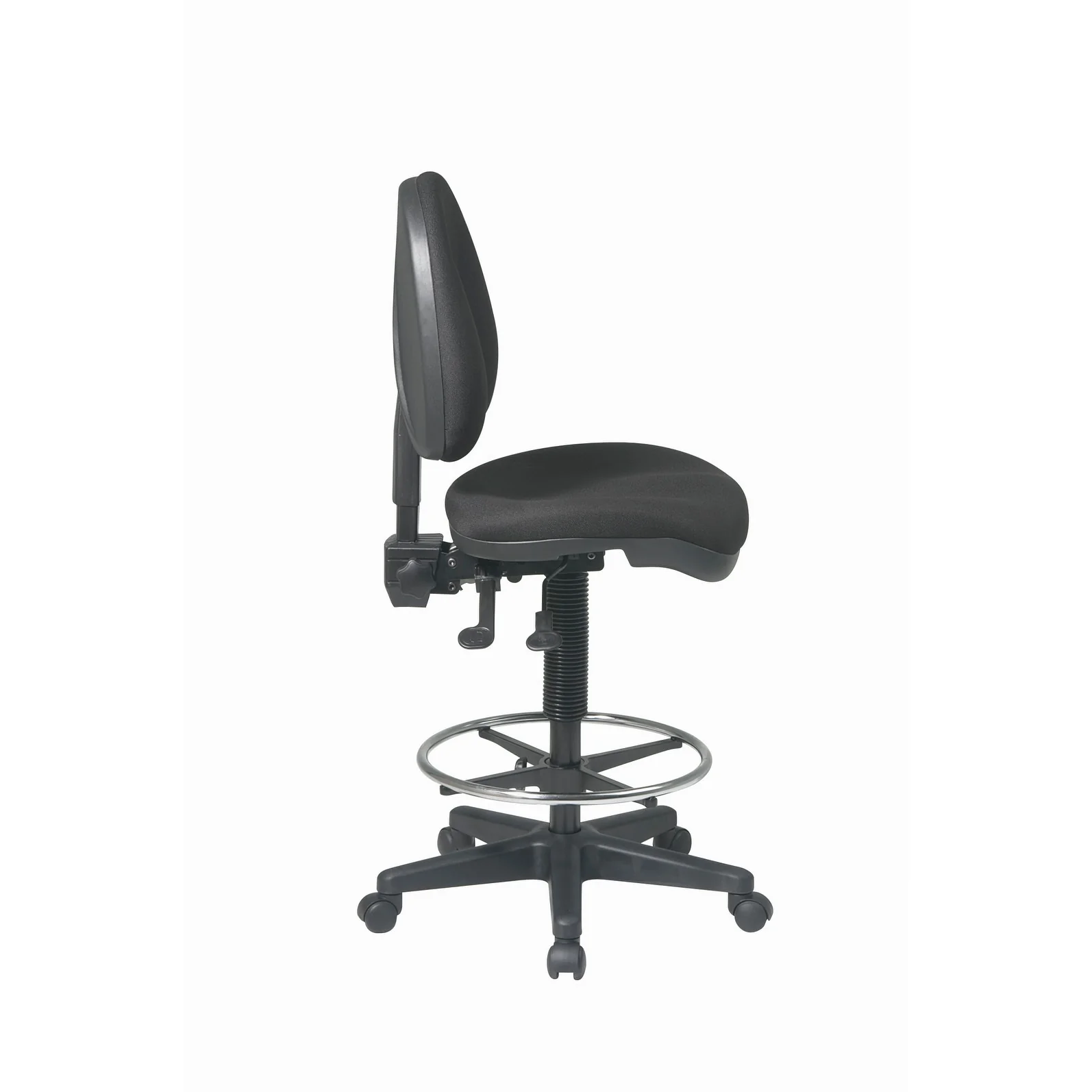 Ergonomic Drafting Chair with Dual Wheel Carpet Casters