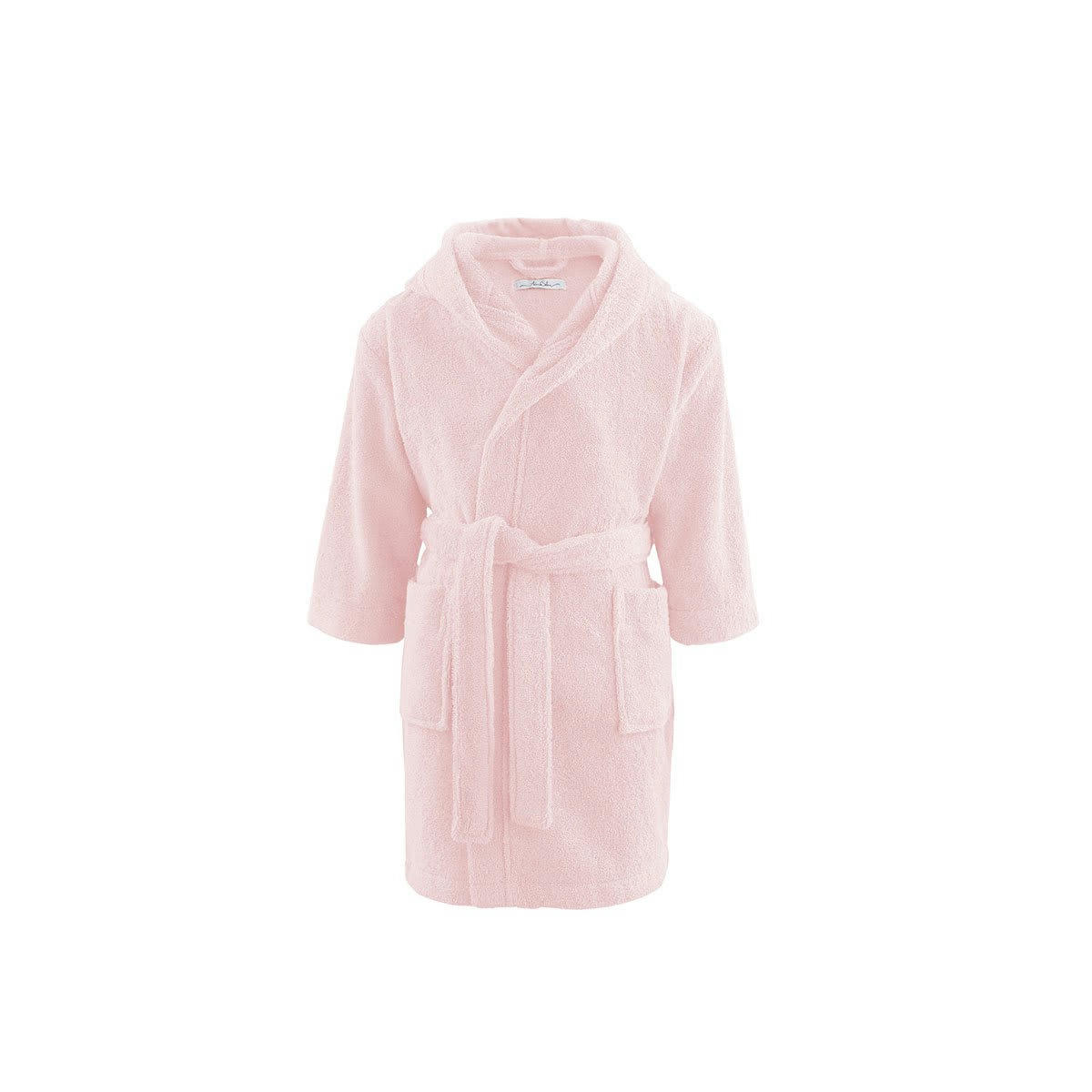 PÉTALE - Peignoir enfant coton rosa 2/4 a