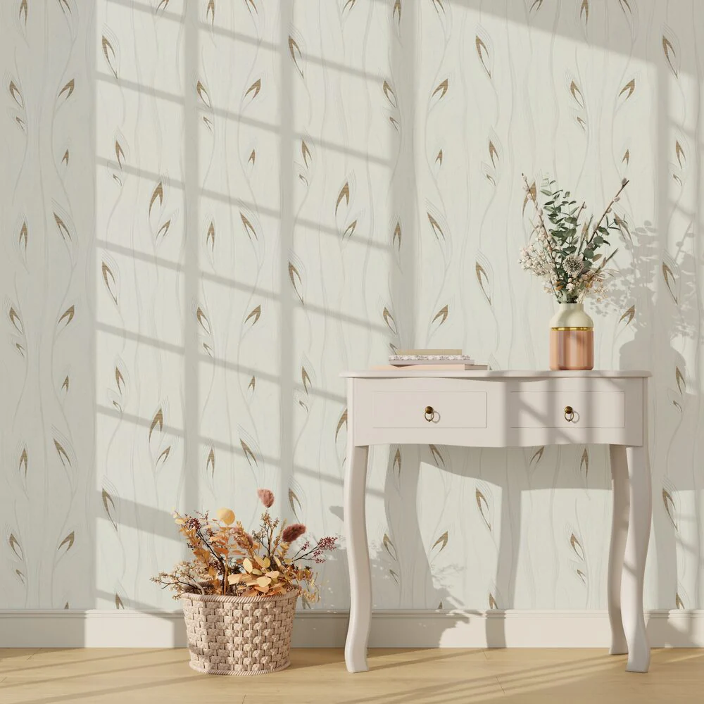 Papier peint intissé DIANA coloris blanc
