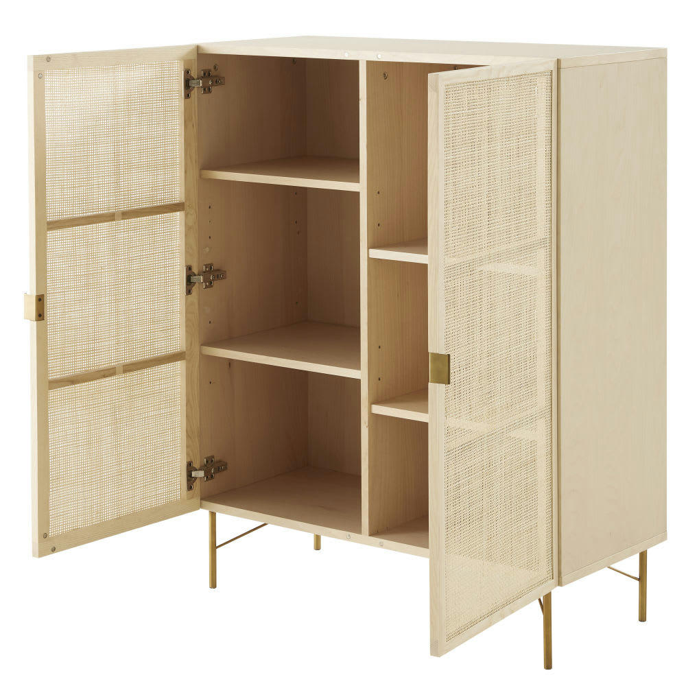 Solstice - Armoire 2 portes cannage en rotin