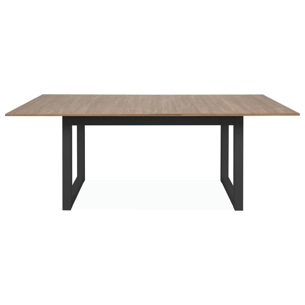 TAO - Table extensible 8 places effet bambou 160/200 cm