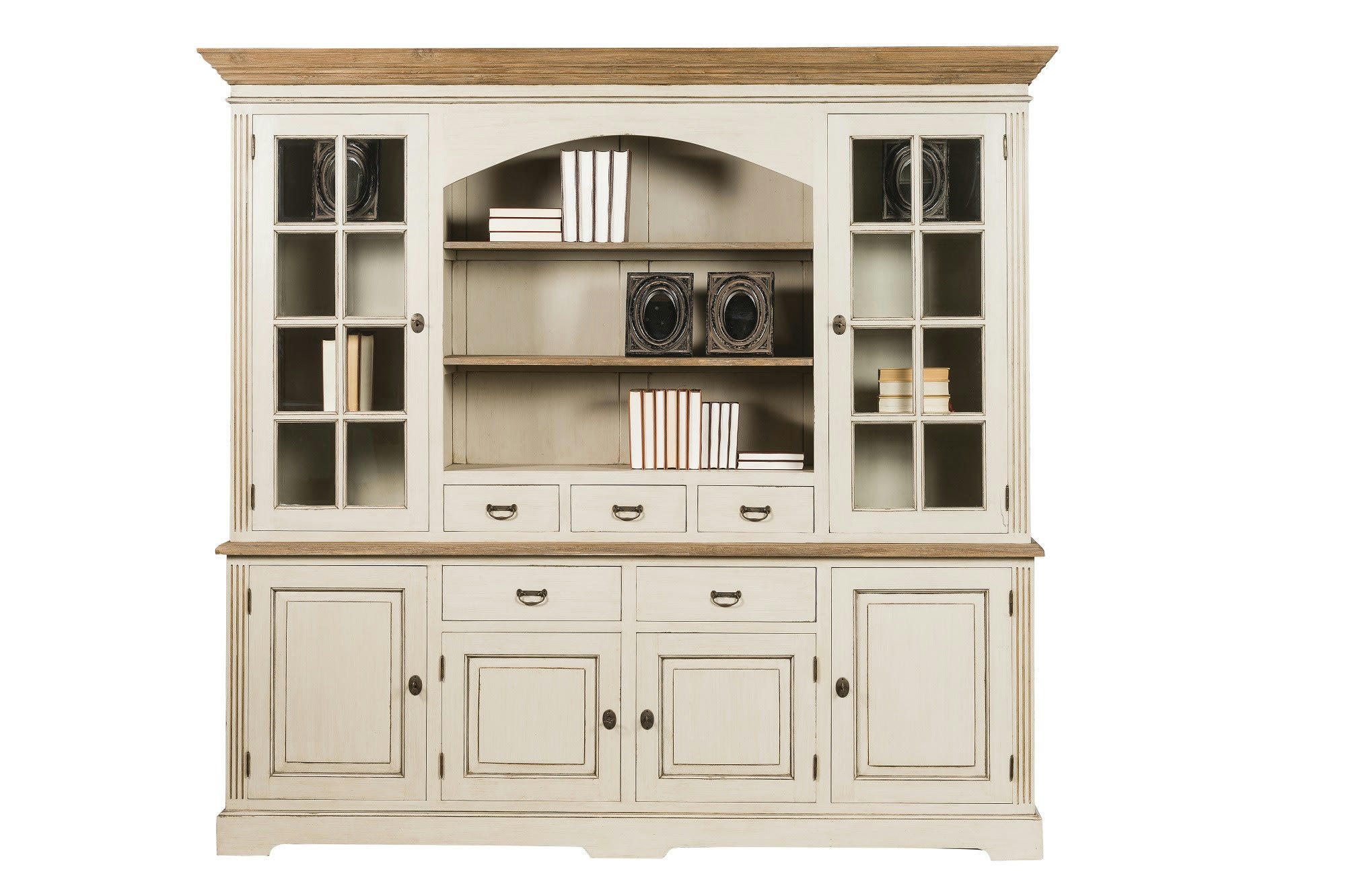 CAPUCINE - Vaisselier 4 portes et 2 portes vitrées en bois