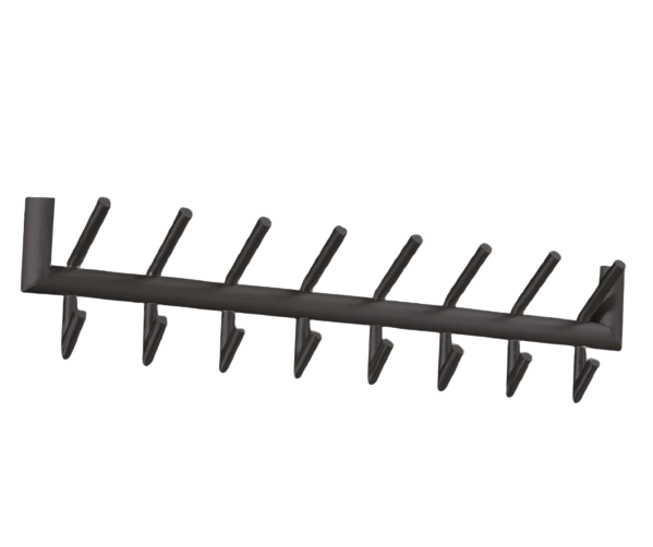 LT-Luce Kapstok 8 Haaks Ronde Buis Mat Grijs