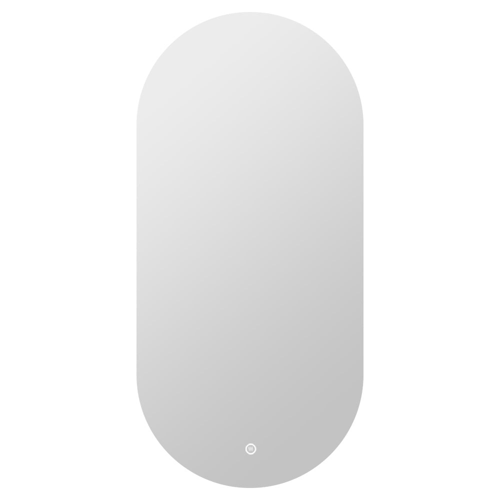 Vtw Living - Badkamerspiegel Ovaal 50 x 100 cm Spiegel met Verlichting