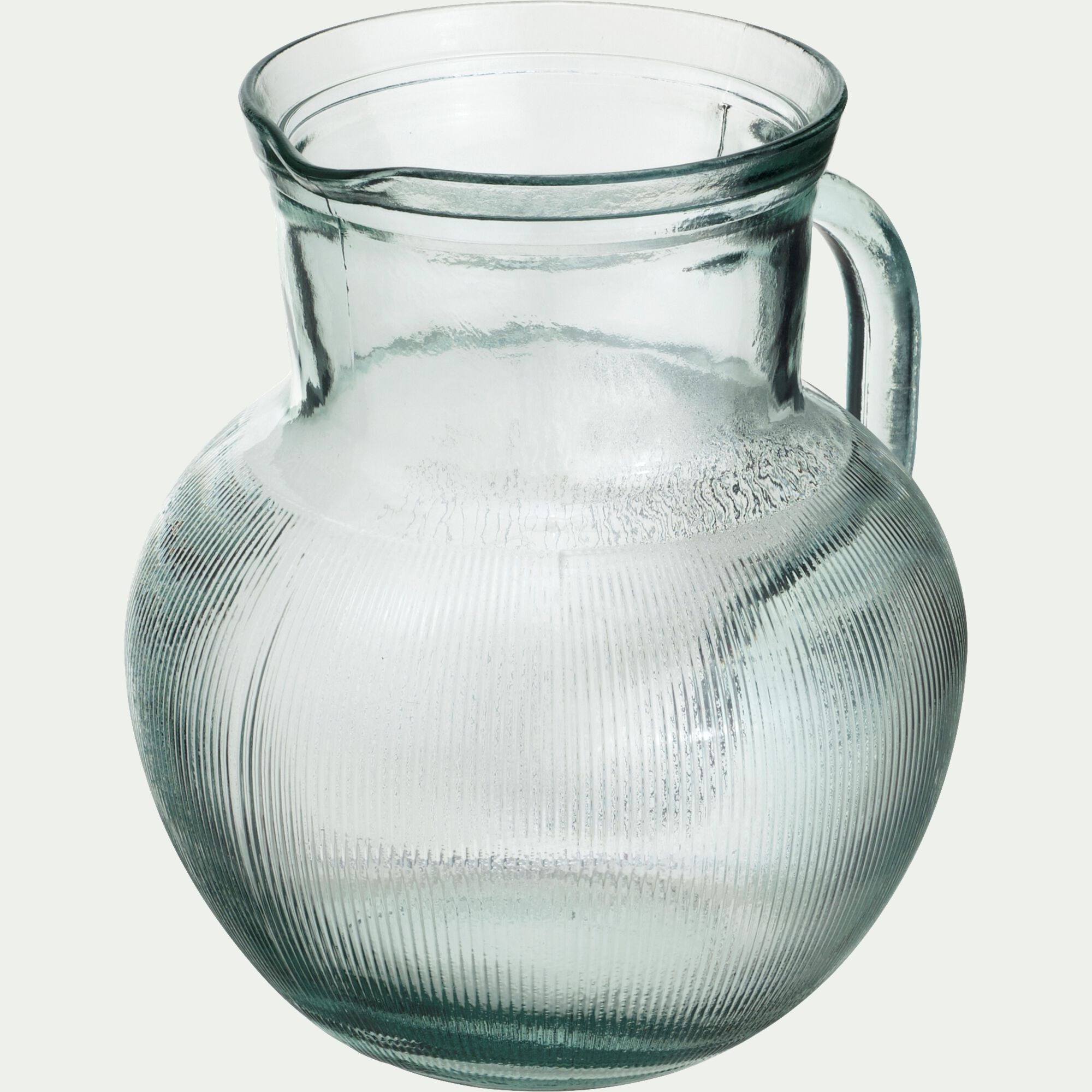 AQUA - Pichet avec anse en verre recyclé 2,3 L - transparent