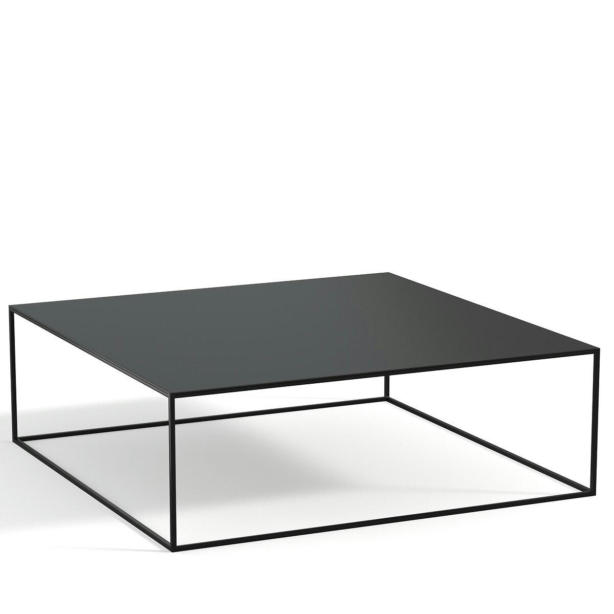 Table basse métal acier carrée, Romy
