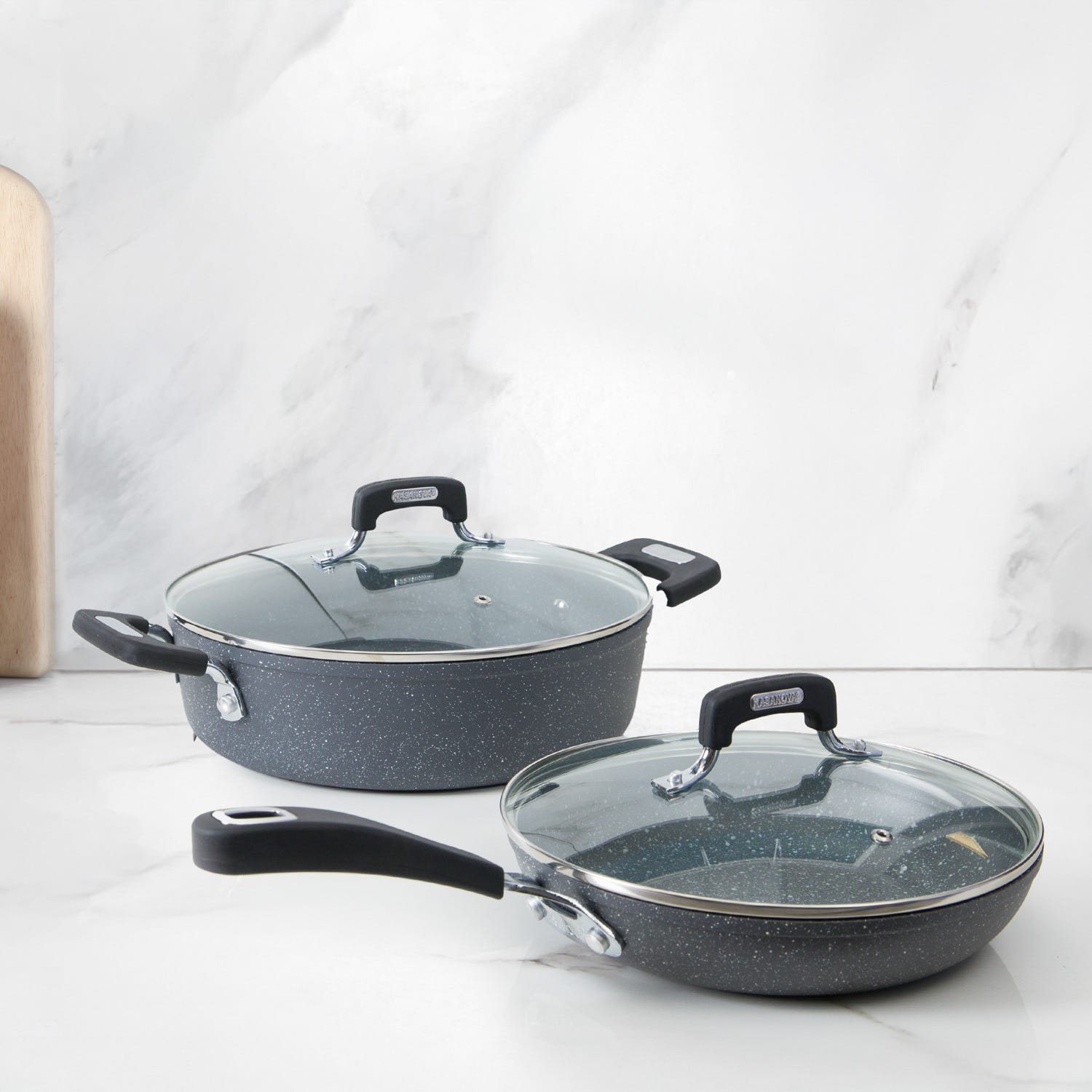 Batteria pentole induzione 4 pezzi New Petra Dark