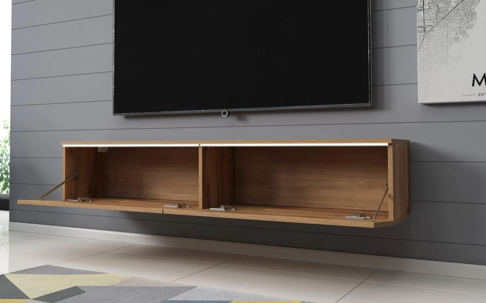 TV-meubel Kai met verlichting