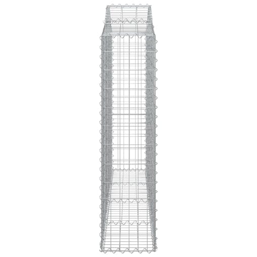 NNEVL Arched Gabion Basket 200x30x120/140 cm Galvanised Iron
