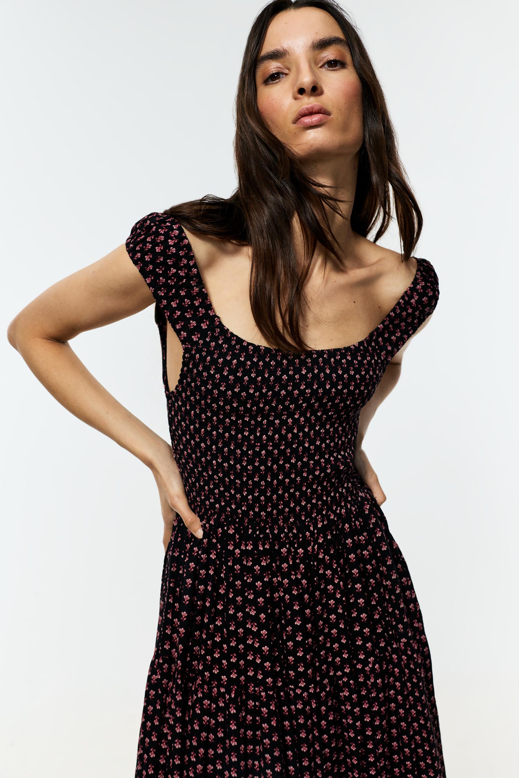 Vestido midi nido de abeja