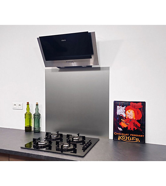 Crédence - Fond de hotte - Aluminium Anodisé Brossé - H30cm x L110cm